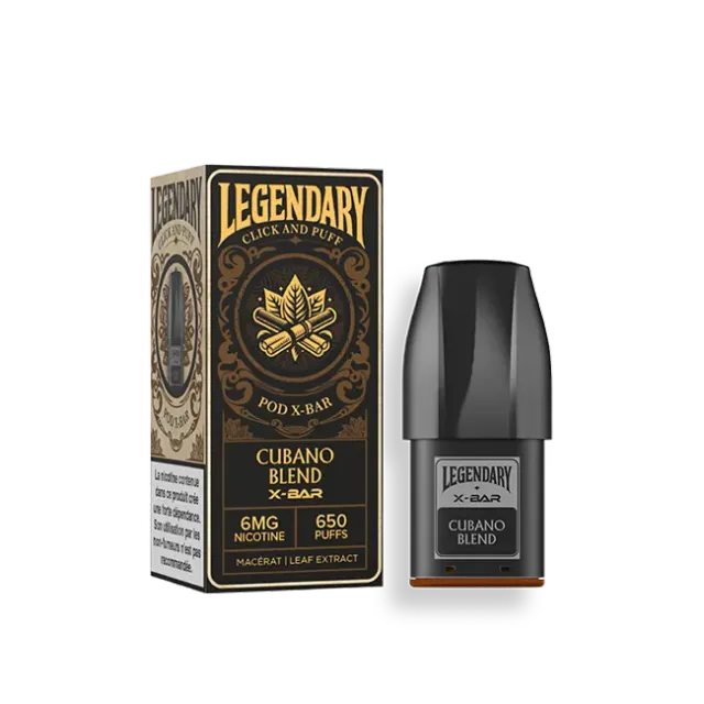 X-Bar Click & Puff Pod Cubano Blend tobakkspod
