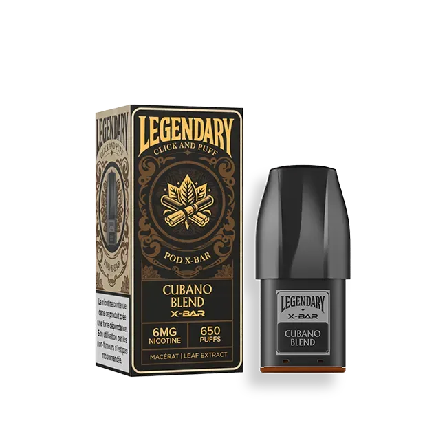 X-Bar Click & Puff Pod Cubano Blend tobakkspod
