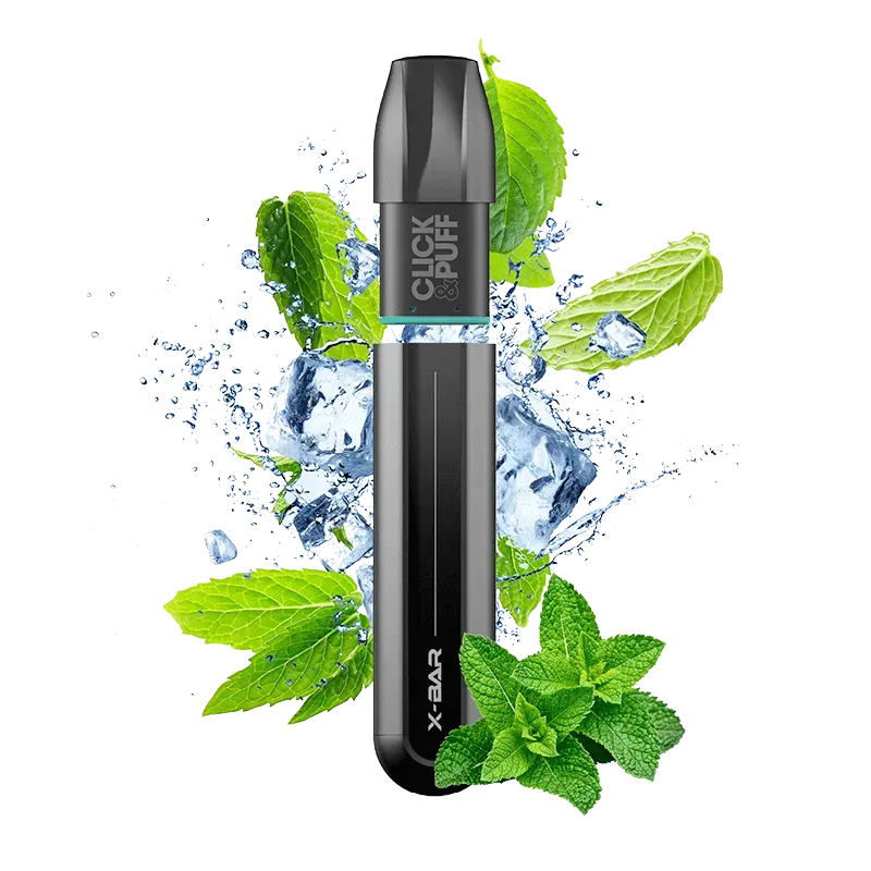X-Bar Click & Puff Menthe Glacée vape 2 ml is-mint