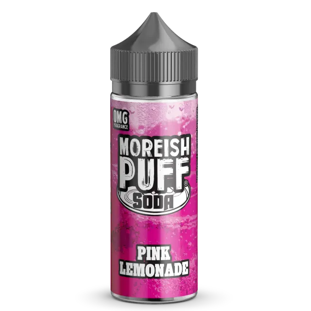 Moreish Puff Pink Lemonade Soda shortfill 100ml rosa