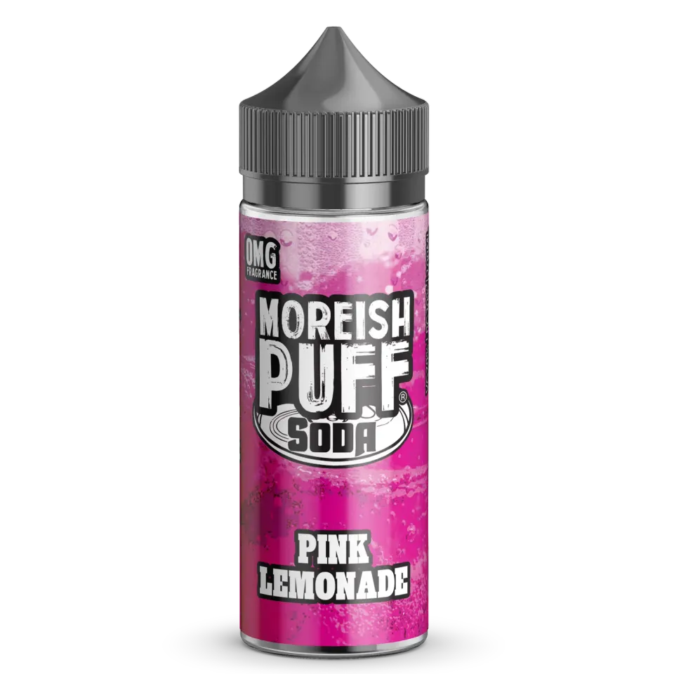 Moreish Puff Pink Lemonade Soda shortfill 100ml rosa
