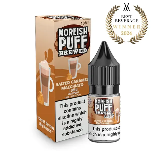 Moreish Puff Brewed nic salt 10ml 10mg karamell kaffe