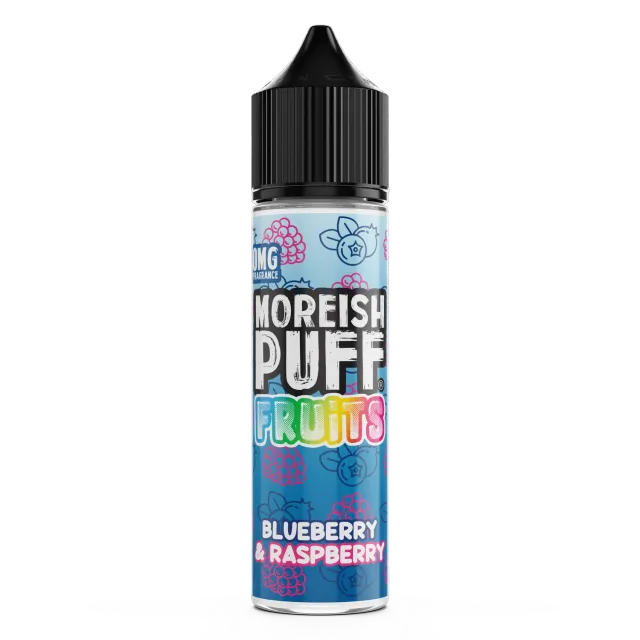 Moreish Puff Fruits Blueberry Raspberry e-væske 50ml bær