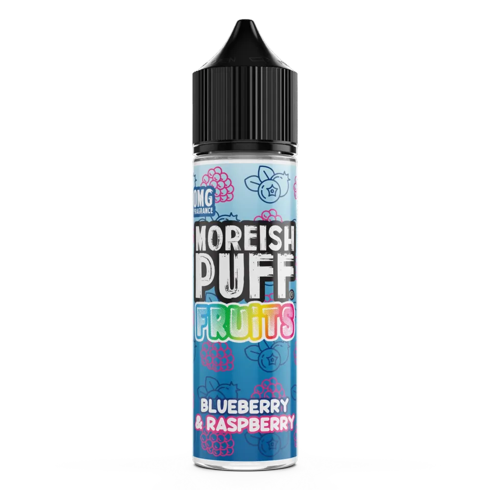 Moreish Puff Fruits Blueberry Raspberry e-væske 50ml bær