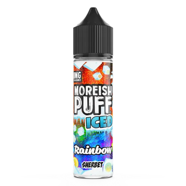 Moreish Puff Iced Rainbow Sherbet e-juice 50ml iskald