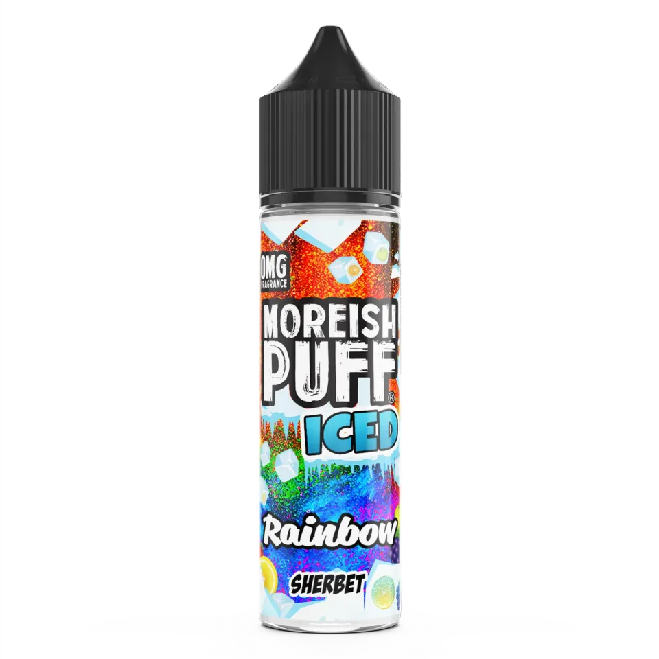 Moreish Puff Iced Rainbow Sherbet e-juice 50ml iskald