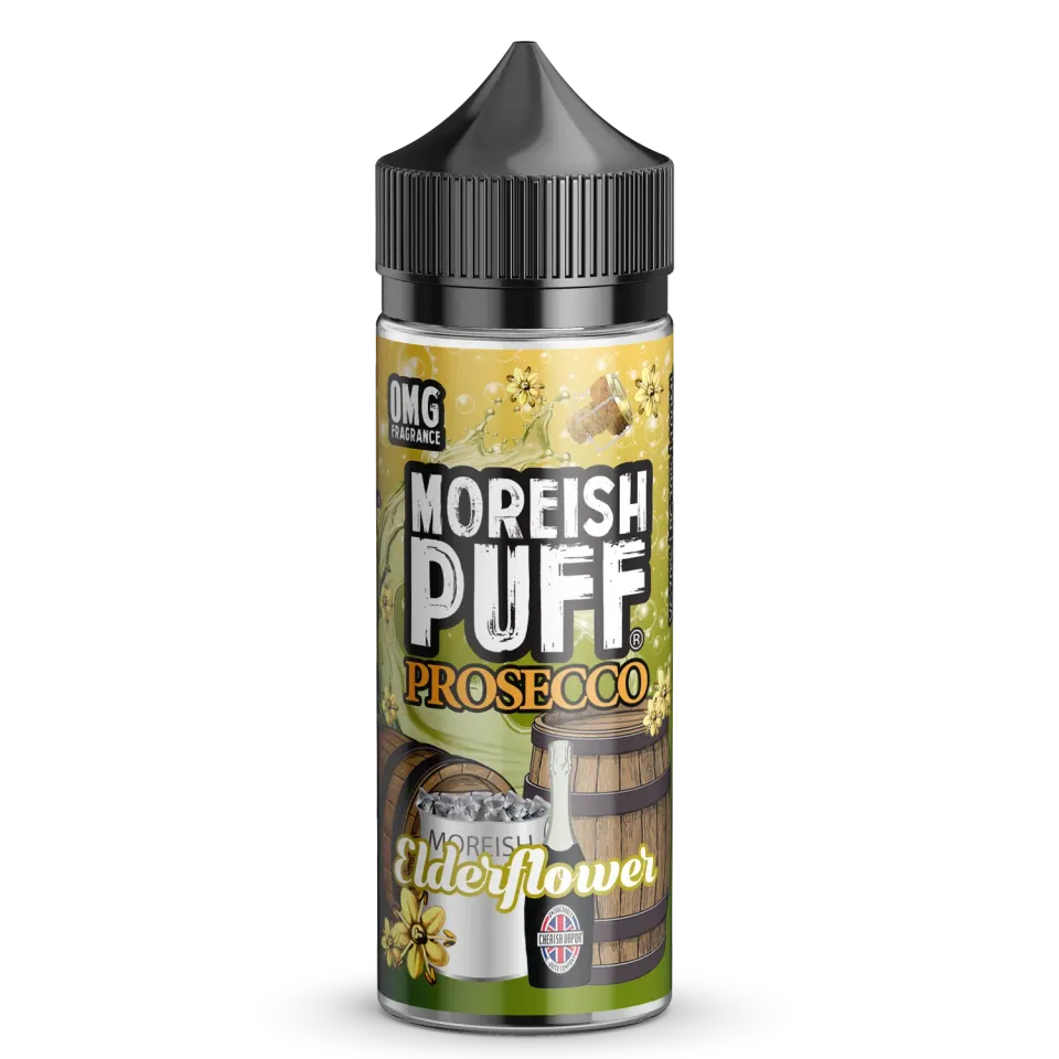 Moreish Puff Elderflower Prosecco shortfill e-væske 100ml 0mg