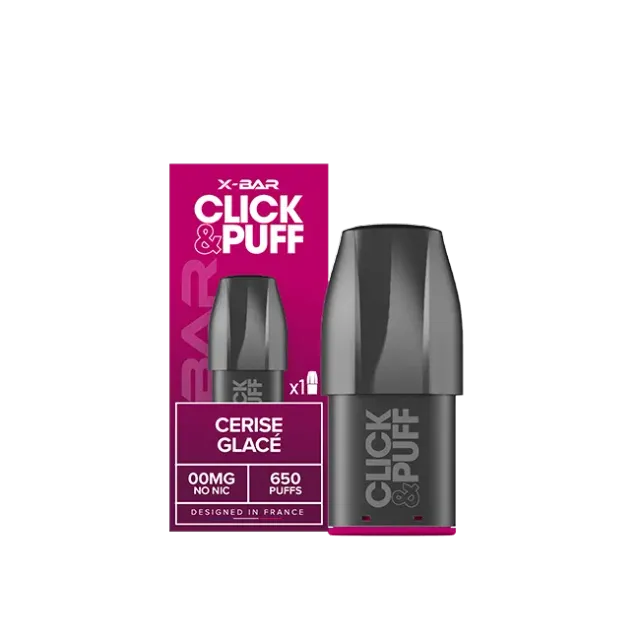 X-Bar Click & Puff Cerise Glacée pod kirsebær is 2 ml