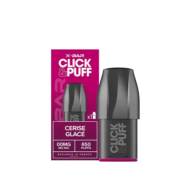 X-Bar Click & Puff Cerise Glacée pod kirsebær is 2 ml