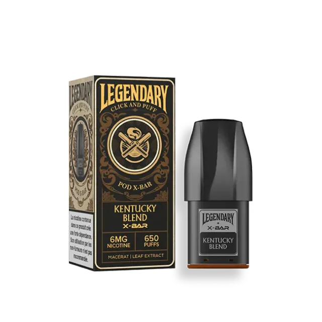 X-Bar Click & Puff Legendary Kentucky Blend pod tobakk