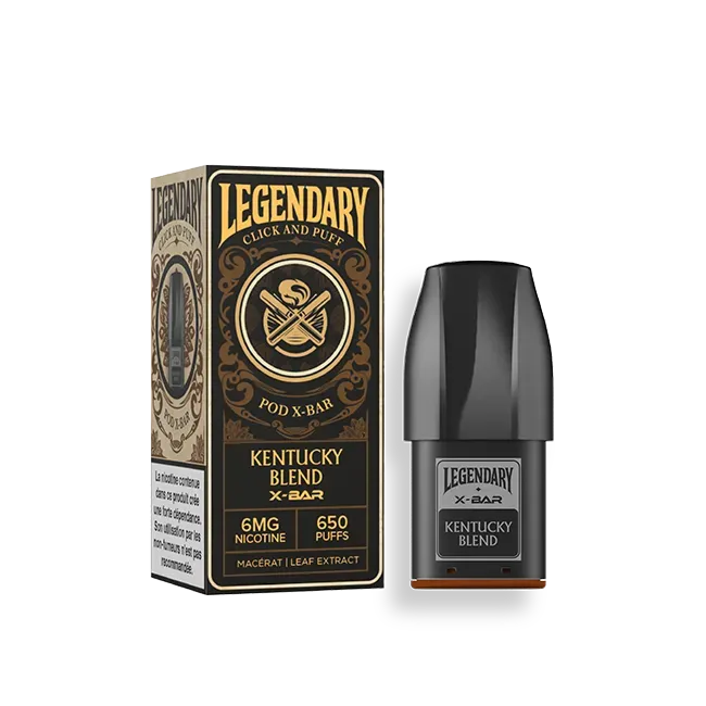 X-Bar Click & Puff Legendary Kentucky Blend pod tobakk