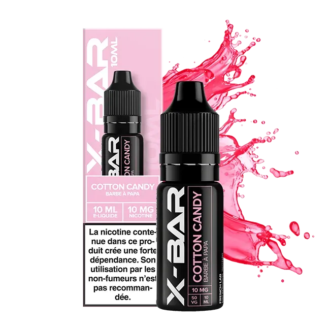 X-Bar sukkerspinn e-væske 10 ml Barbe à Papa søt