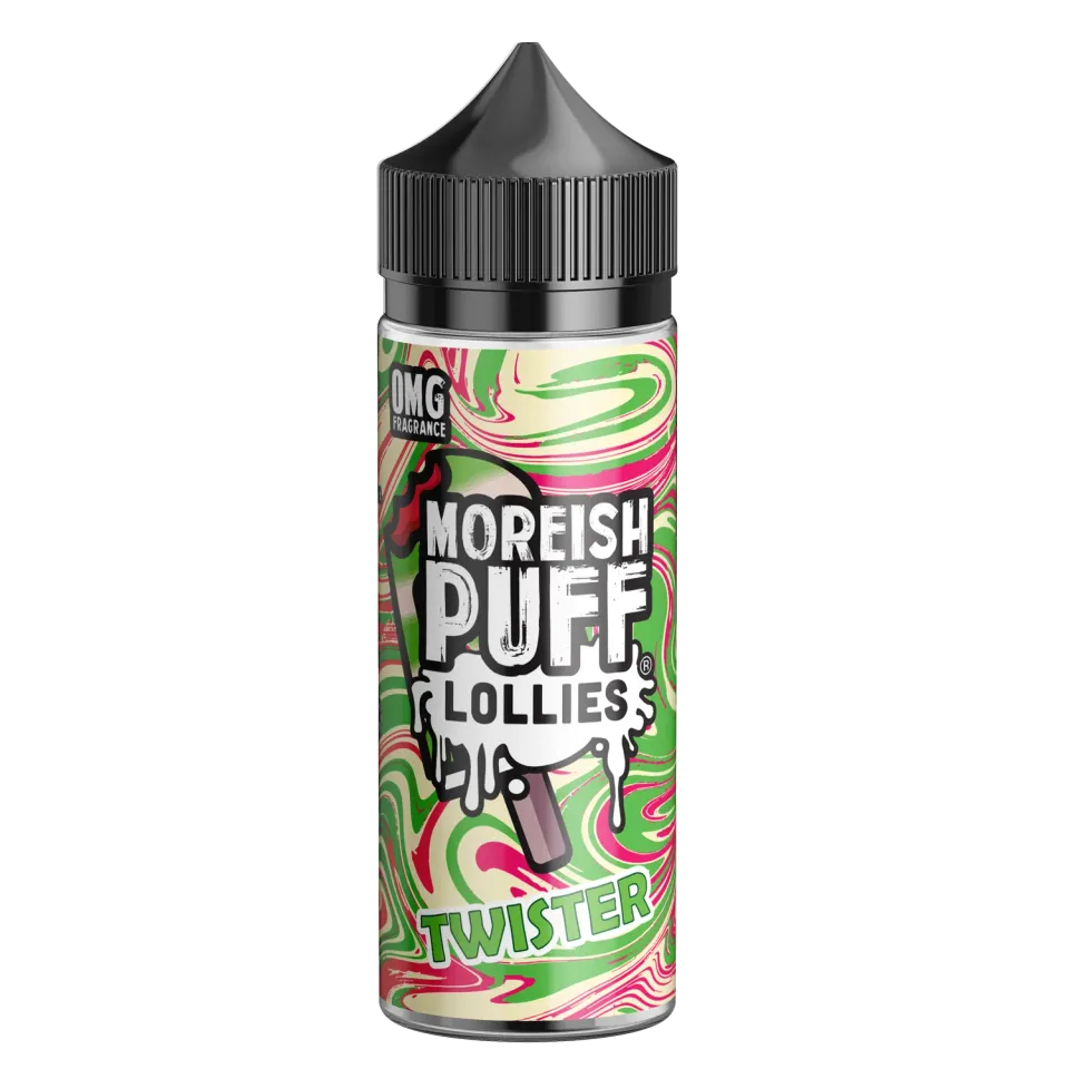 Moreish Puff Lollies Twister Lollies shortfill 100ml 0mg fruktis