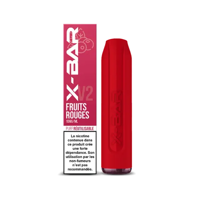 X-Bar 650 vape fresh berry 2 ml bær is