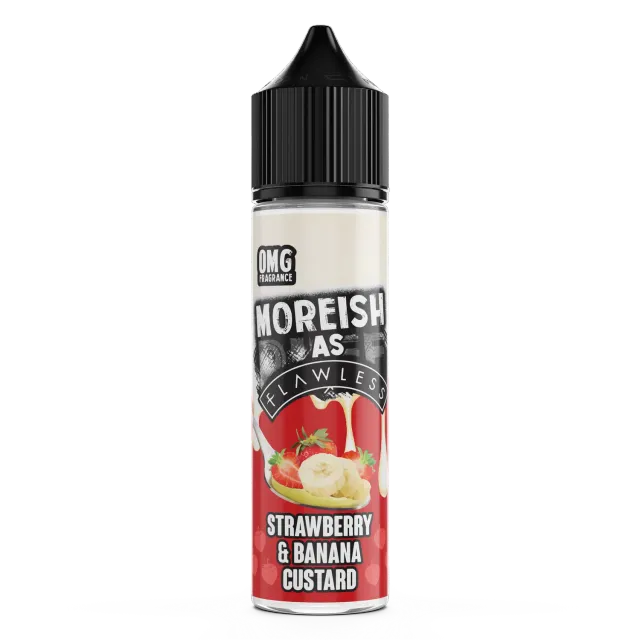 Moreish Puff As Flawless Strawberry Banana Custard e-juice 50ml