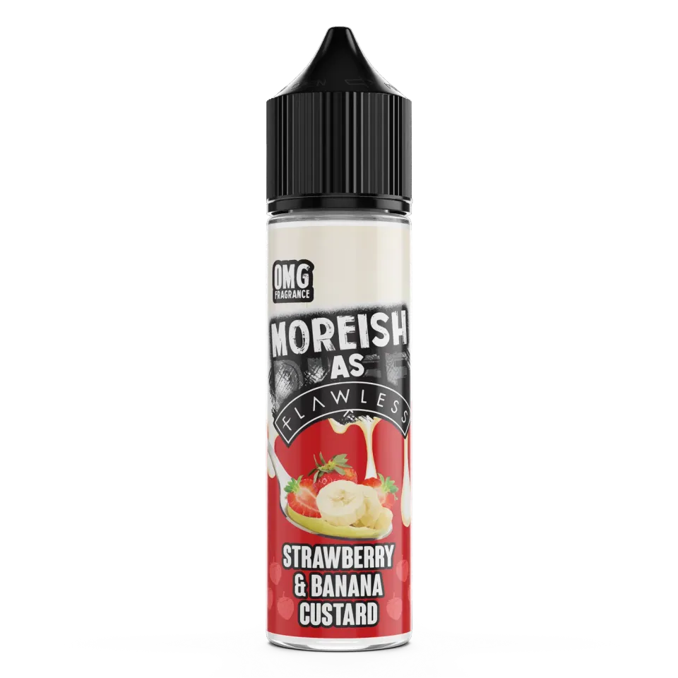 Moreish Puff As Flawless Strawberry Banana Custard e-juice 50ml