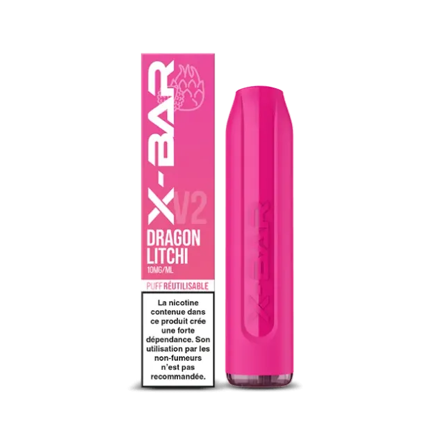 X-Bar 650 engangs vape dragefrukt litchi