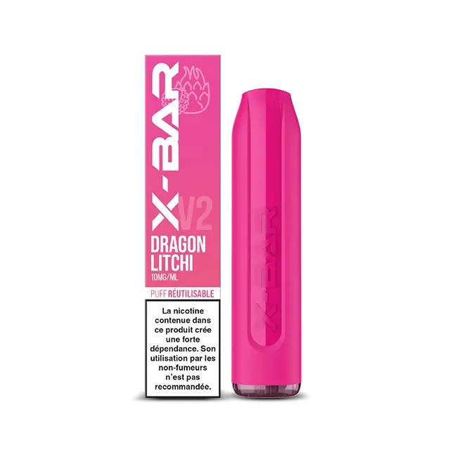 X-Bar 650 engangs vape dragefrukt litchi