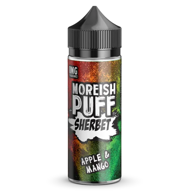 Moreish Puff Sherbet Apple Mango e-væske 100ml 0mg fizzy
