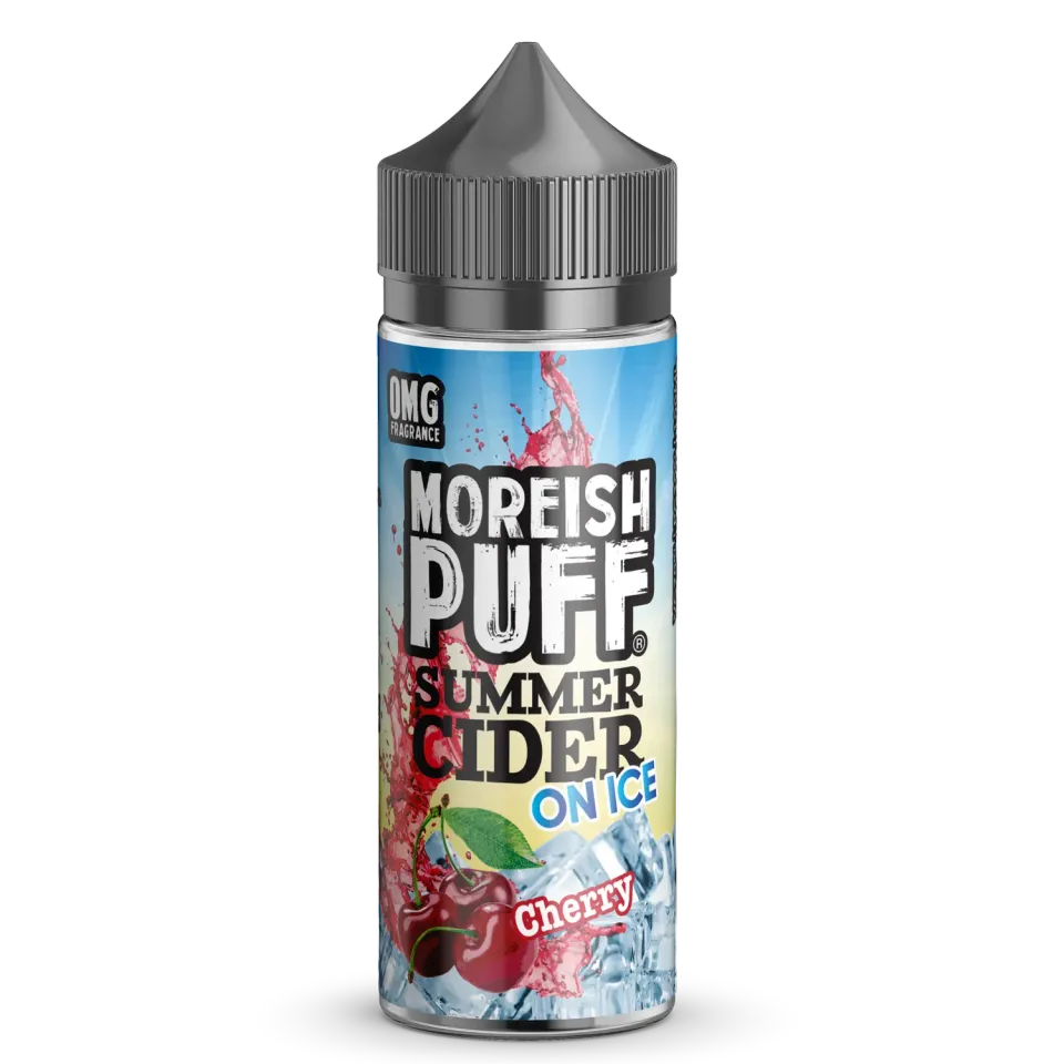 Moreish Puff Cherry Summer Cider On Ice shortfill 100ml is