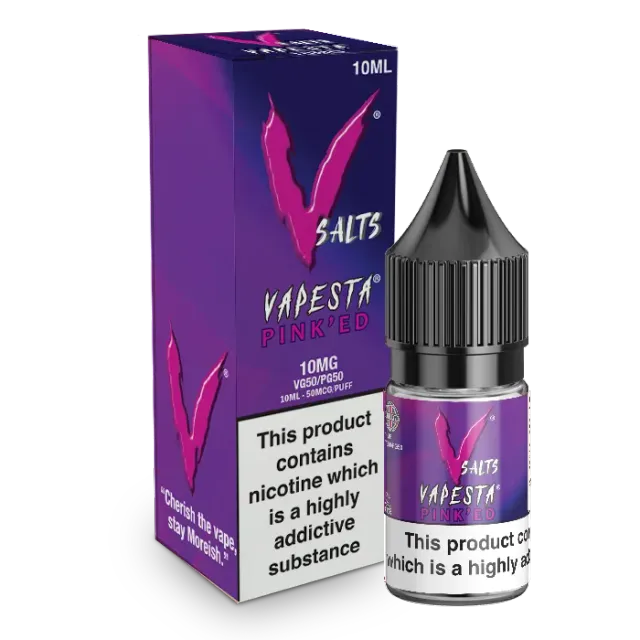 Vapesta Pinked nic salt 10ml 10mg pasjonsfrukt guava appelsin