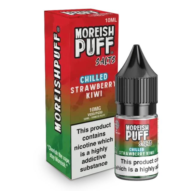Moreish Puff Chilled Strawberry Kiwi nic salt 10ml mentol