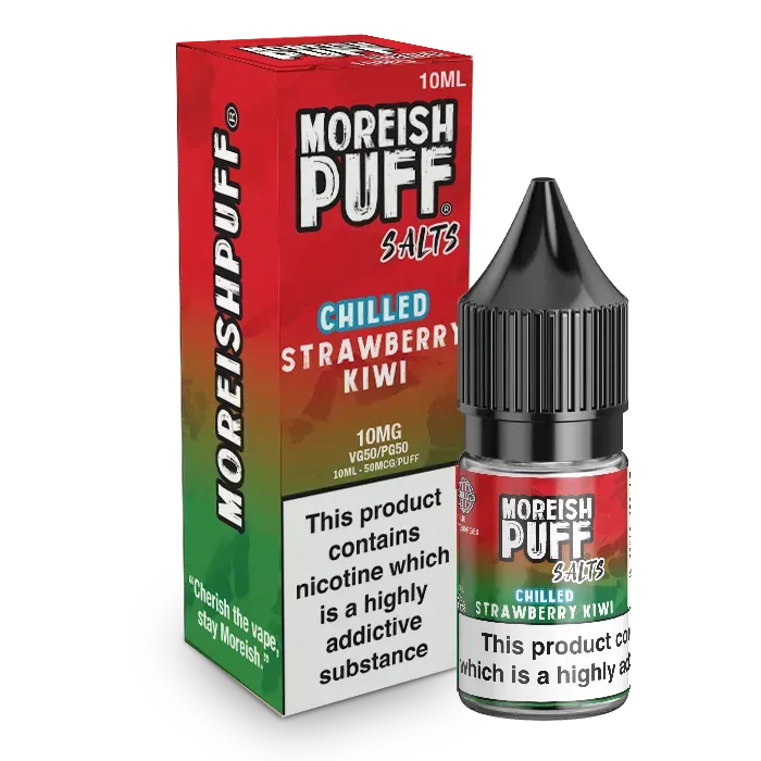 Moreish Puff Chilled Strawberry Kiwi nic salt 10ml mentol