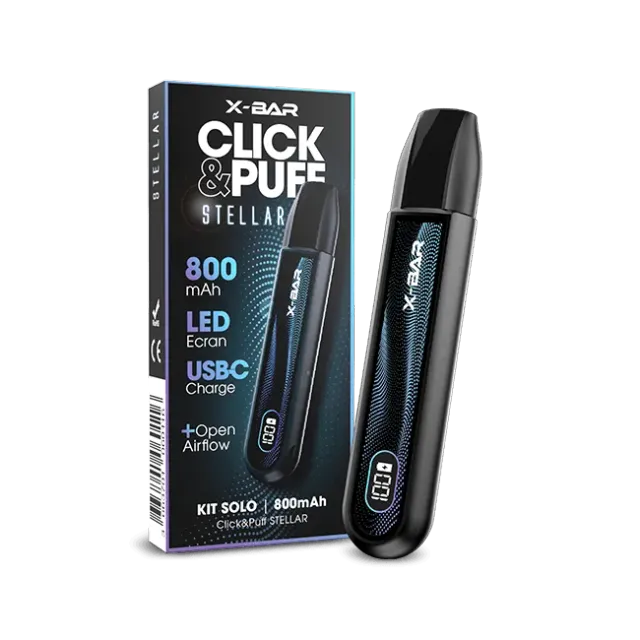 X-Bar Click & Puff Solo STELLAR kit batteri 800 mAh