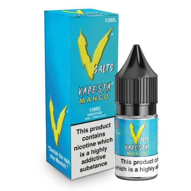 Vapesta Mango nic salt e-væske 10ml 10mg mango
