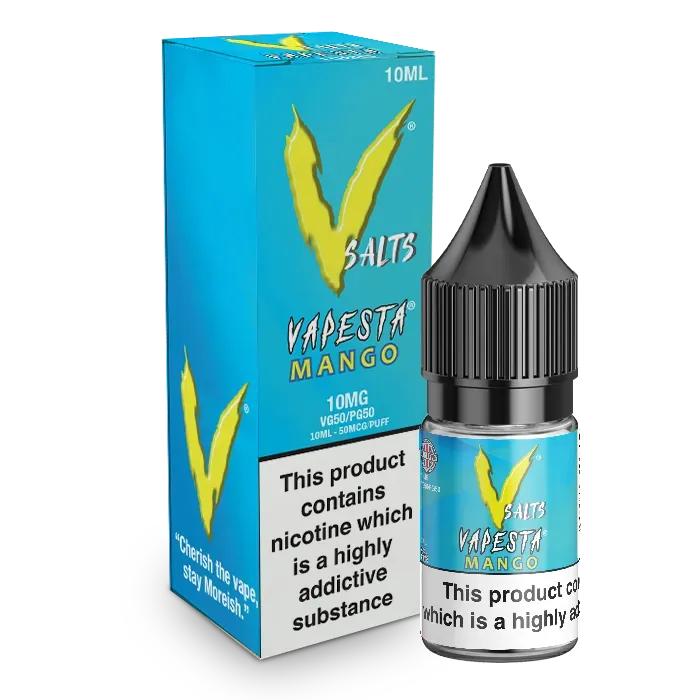 Vapesta Mango nic salt e-væske 10ml 10mg mango
