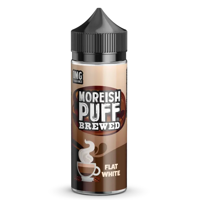 Moreish Puff Brewed Flat White e-væske 100ml kaffe