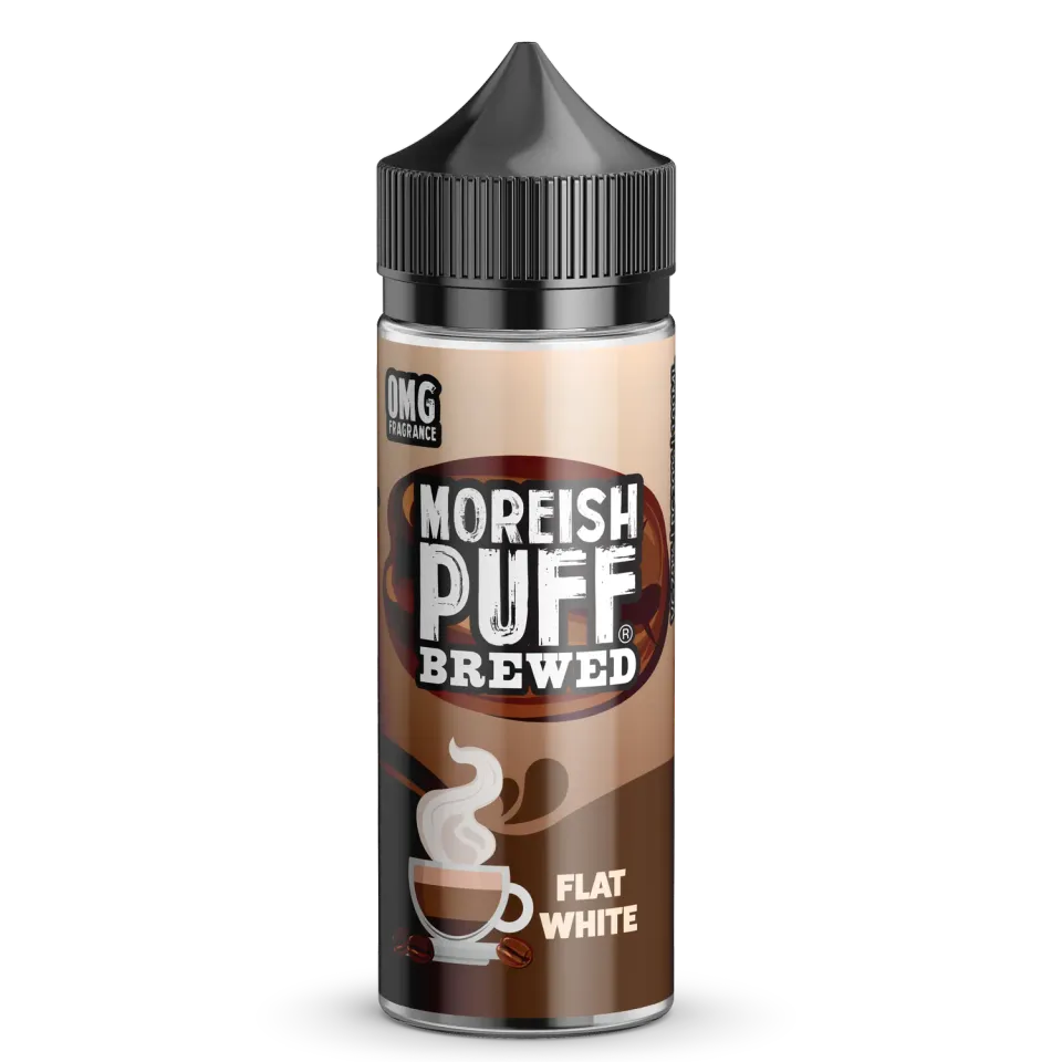 Moreish Puff Brewed Flat White e-væske 100ml kaffe