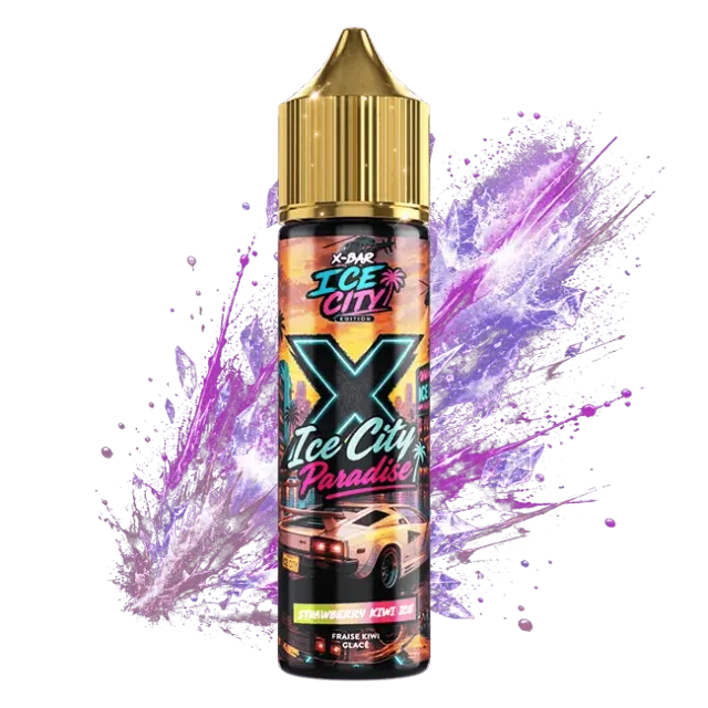X-Bar Ice City e-væske jordbær kiwi 50ml