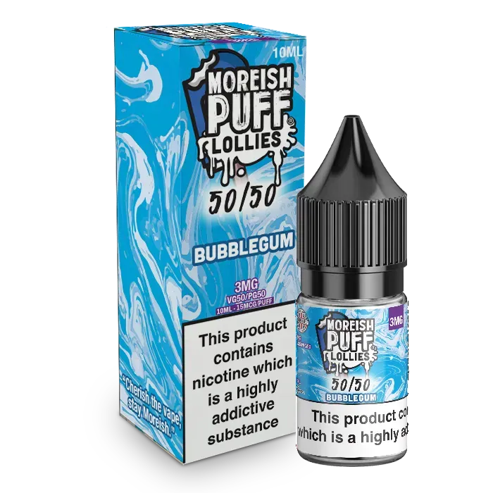 Moreish Puff Lollies Bubblegum Lollies e-væske 10ml tyggegummi