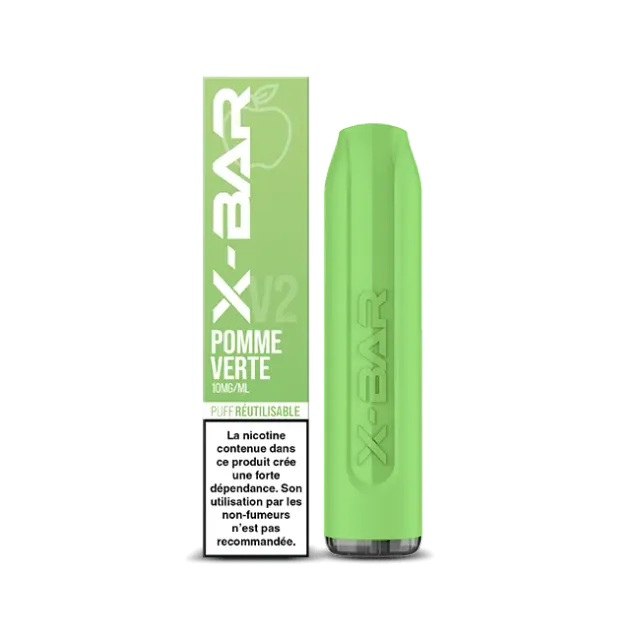 X-Bar 650 Green Apple vape grønt eple