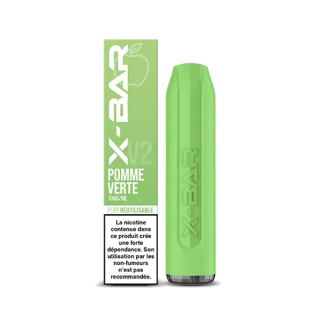 X-Bar 650 Green Apple vape grønt eple