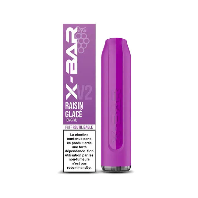 X-Bar 650 Ice Grape vape 2 ml drue is