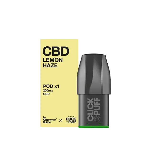 X-Bar Click & Puff Pod CBD Lemon Haze sitronpod