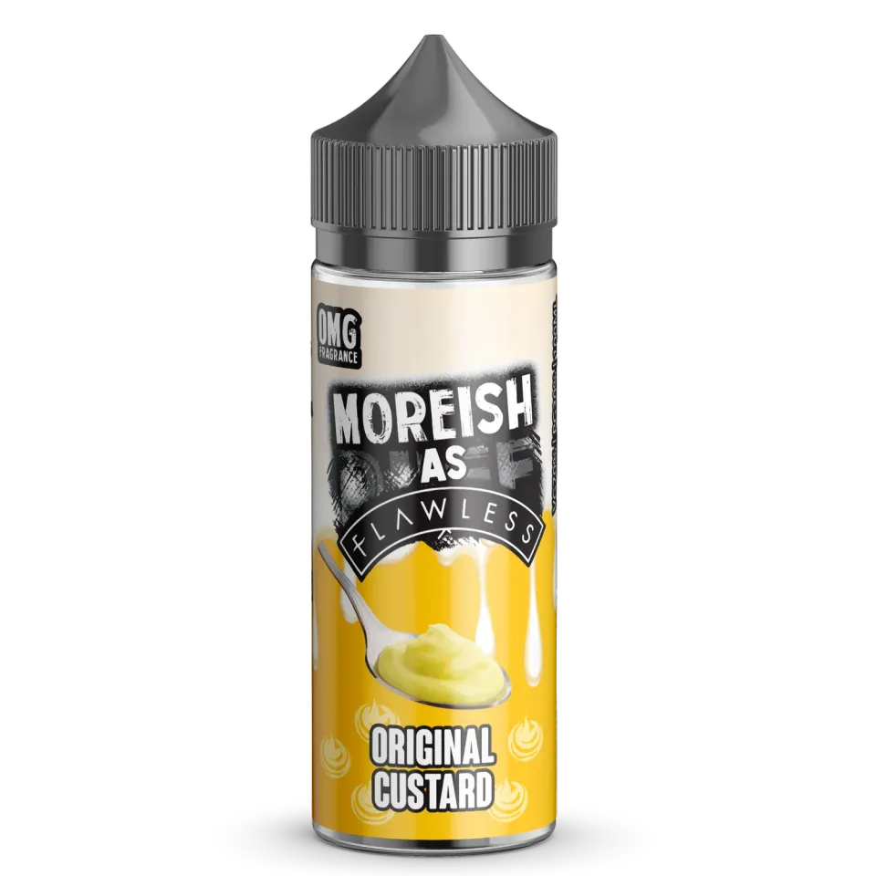 Moreish as Flawless Original Custard shortfill 100ml vanilje