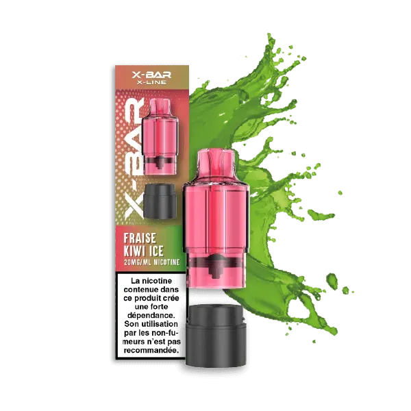 X-Bar X-Line podd jordbær kiwi 12 ml nikotinsalt