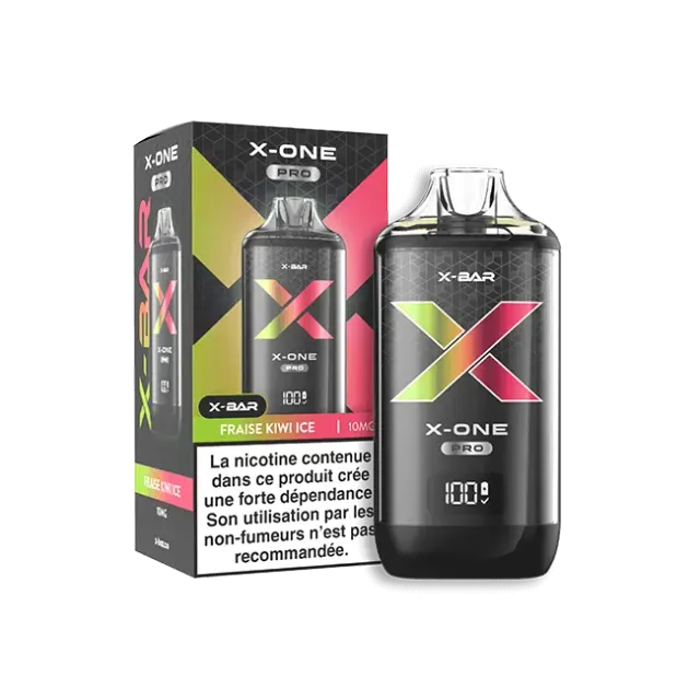 X-Bar X-One Pro Fraise Kiwi Ice vape-kit jordbær-kiwi