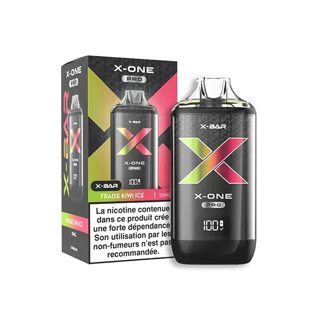 X-Bar X-One Pro Fraise Kiwi Ice vape-kit jordbær-kiwi