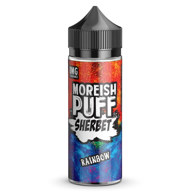 Moreish Puff Rainbow Sherbet e-juice 100ml frukt