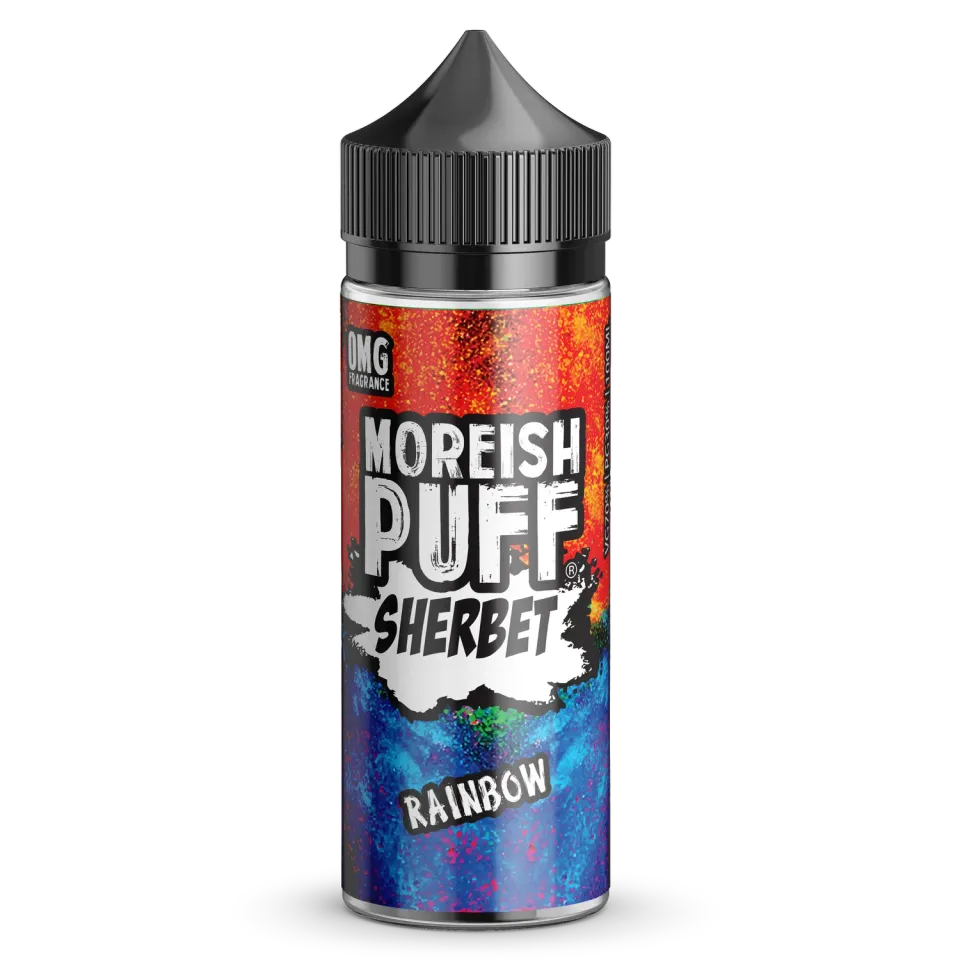 Moreish Puff Rainbow Sherbet e-juice 100ml frukt