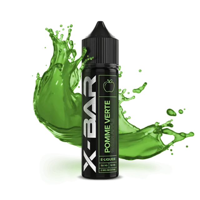 X-Bar Pomme Verte e-væske 50ml grønt eple 0mg