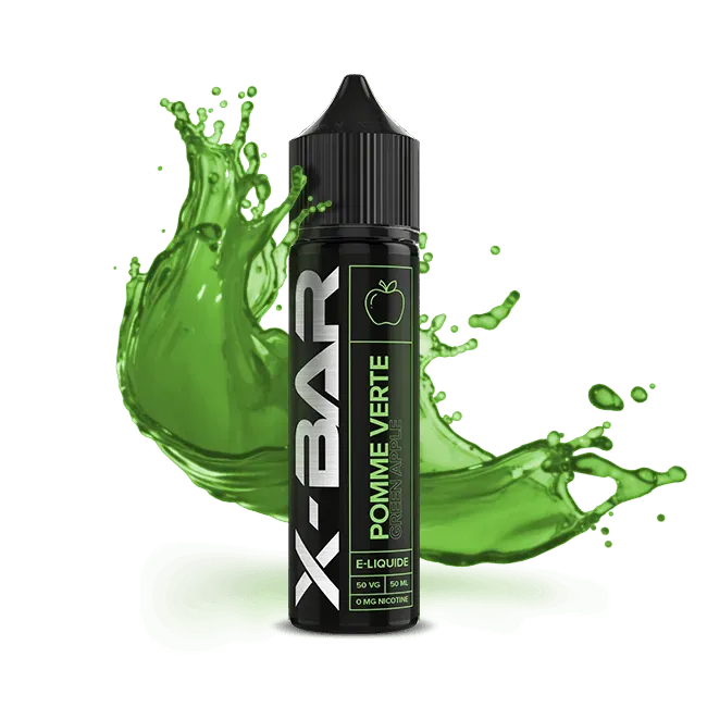 X-Bar Pomme Verte e-væske 50ml grønt eple 0mg