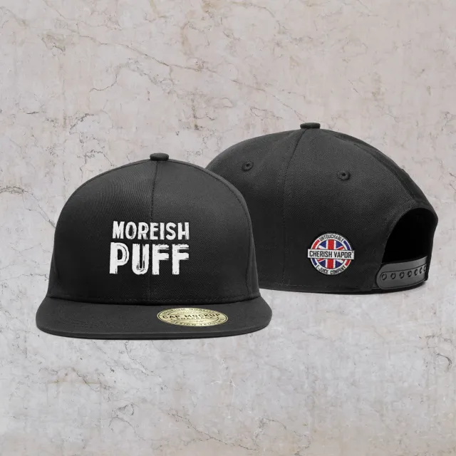 Moreish Puff Snapback caps svart brodert