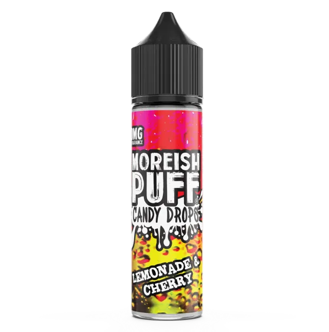 Moreish Puff Lemonade & Cherry Candy Drops e-væske 50ml søt