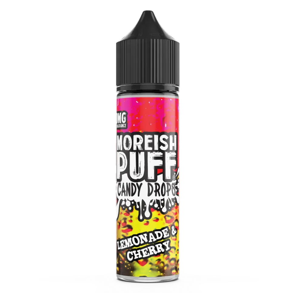 Moreish Puff Lemonade & Cherry Candy Drops e-væske 50ml søt