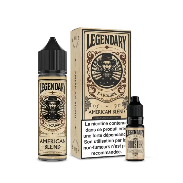 X-Bar Legendary e-væske american blend 50 ml tobakk